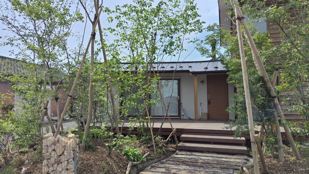 【雑木の庭づくり：熊谷市S邸】暑い熊谷の家に木陰をつくる造園事例